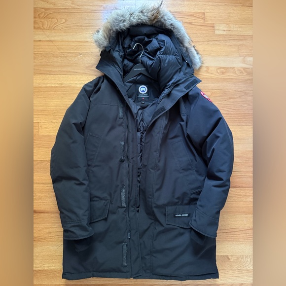Canada Goose Black Parka with Fur Trim - Picture 1 of 7